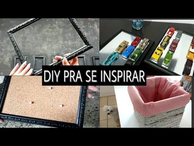 DIY COM QUADROS fáceis, mais cesto com jornal!! #1