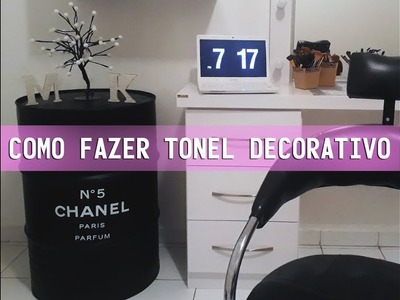 DIY - Como Fazer Tonel.Tambor Decorativo CHANEL | Vanessa Rodrigues