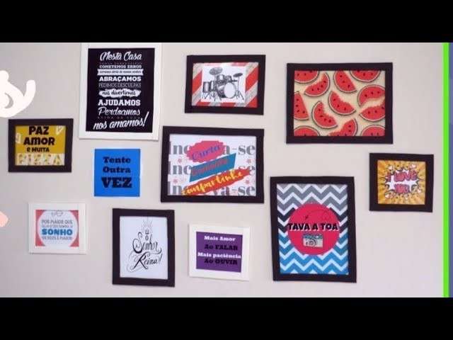 DIY Decoração -  Quadros de E V A. Tava a Toa