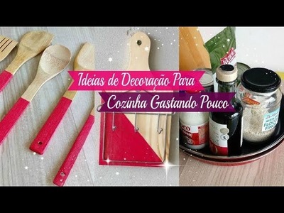 DIY: IDEIAS DE DECORAÇÃO PARA COZINHA GASTANDO POUCO | Carla Oliveira