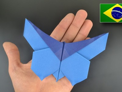 Origami: Borboleta Morpho - Instruções em Português BR