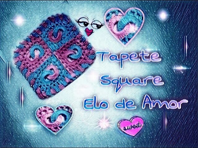 Tapete elo de amor em crochê