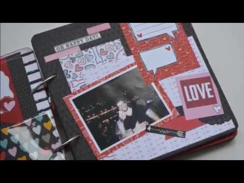 TENHO MIL MOTIVOS PARA SER FELIZ! Mini álbum em scrapbook com tema AMOR!