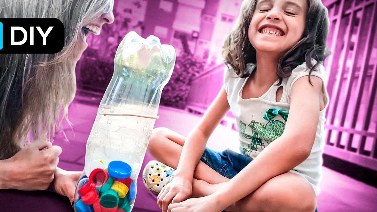 6 DIY Materiais Recicláveis | Brinquedos de Garrafa pet e papelão