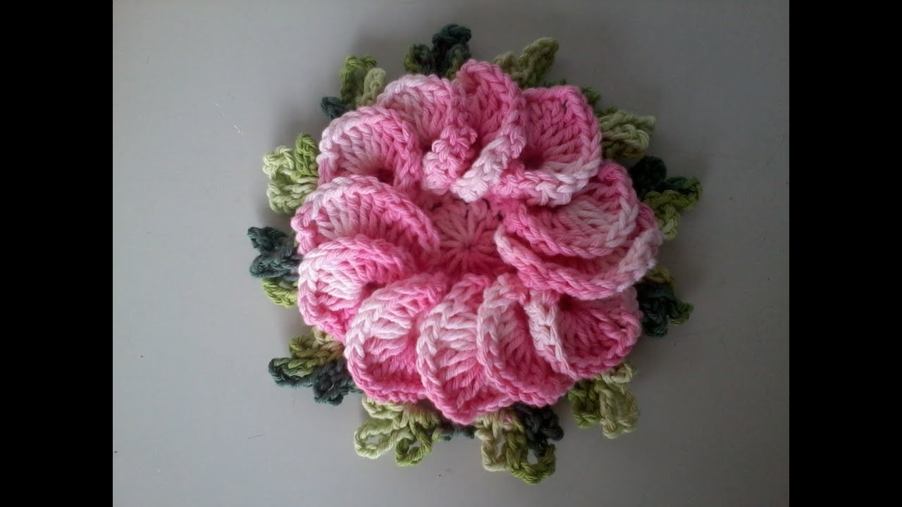 Como fazer flor de crochê para aplicação