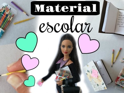 Como fazer material escolar para Barbie e bonecas similares