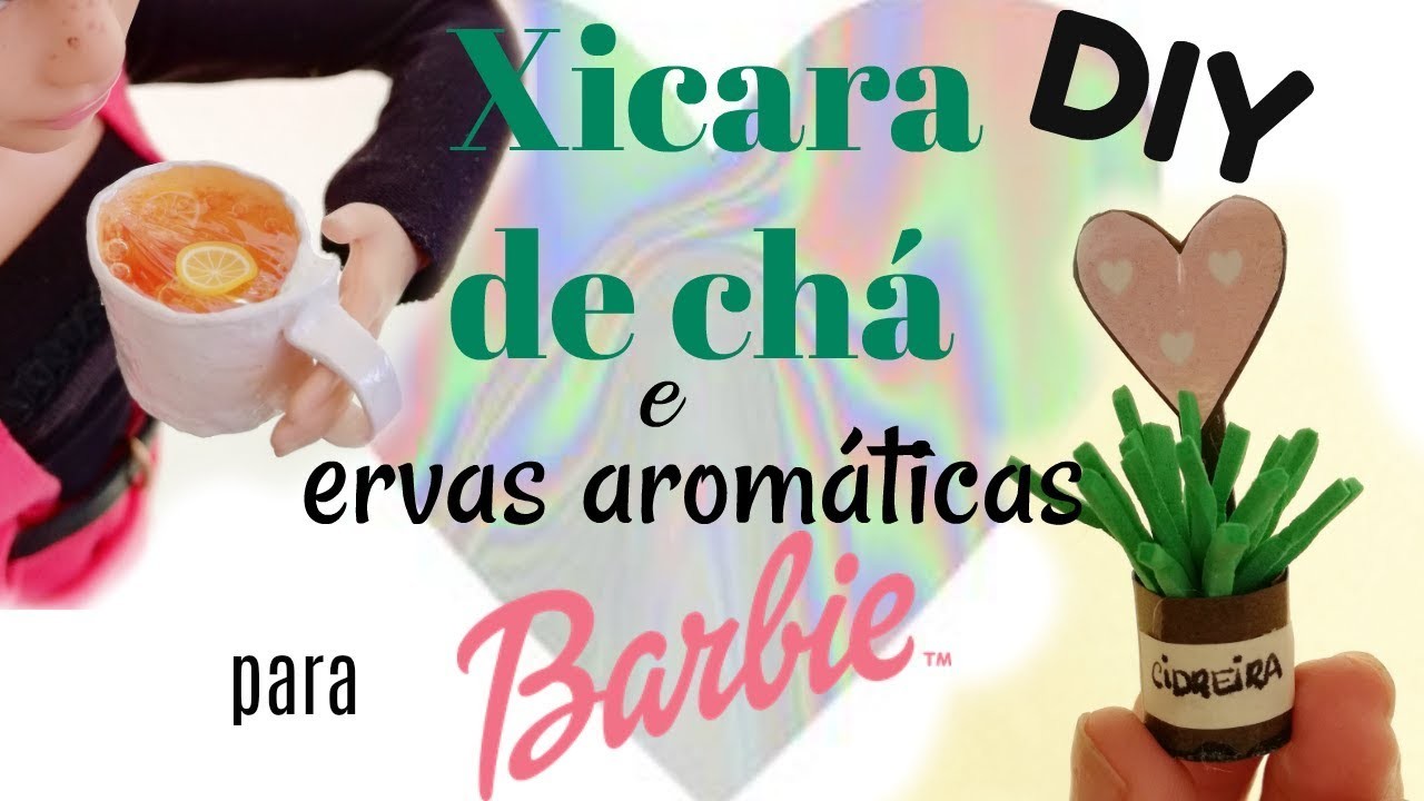 Como fazer xicara de chá e sacos de ervas aromáticas para Barbie e bonecas similares