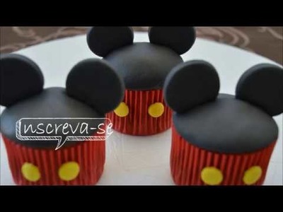 Decoração Cupcake orelha Mickey