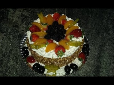 Decoração de bolo de frutas com bico 1M da Wilton