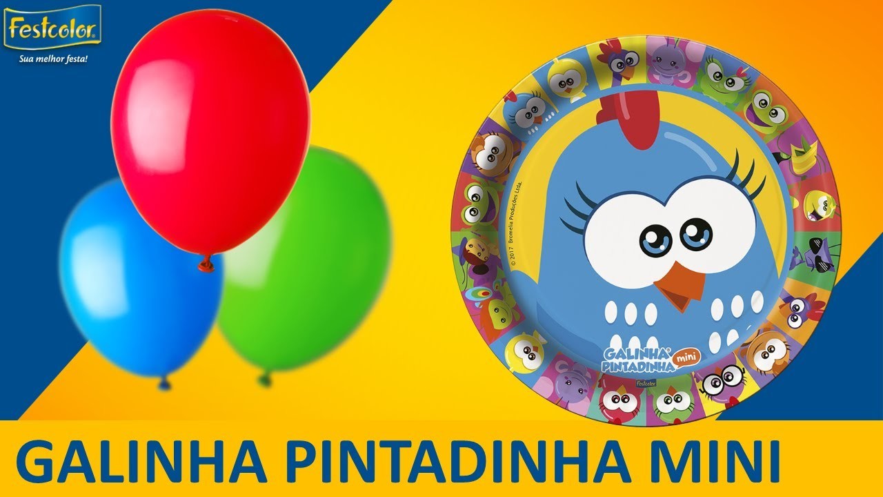 Decoração de festa GALINHA PINTADINHA MINI