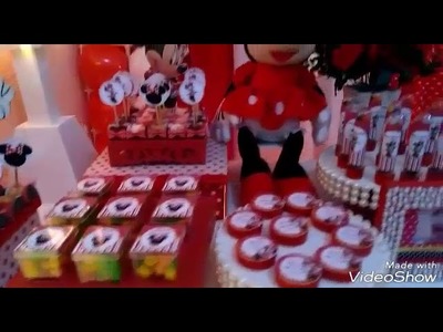DECORAÇÃO MINNIE VERMELHA ❤ || NEIDE MATOS