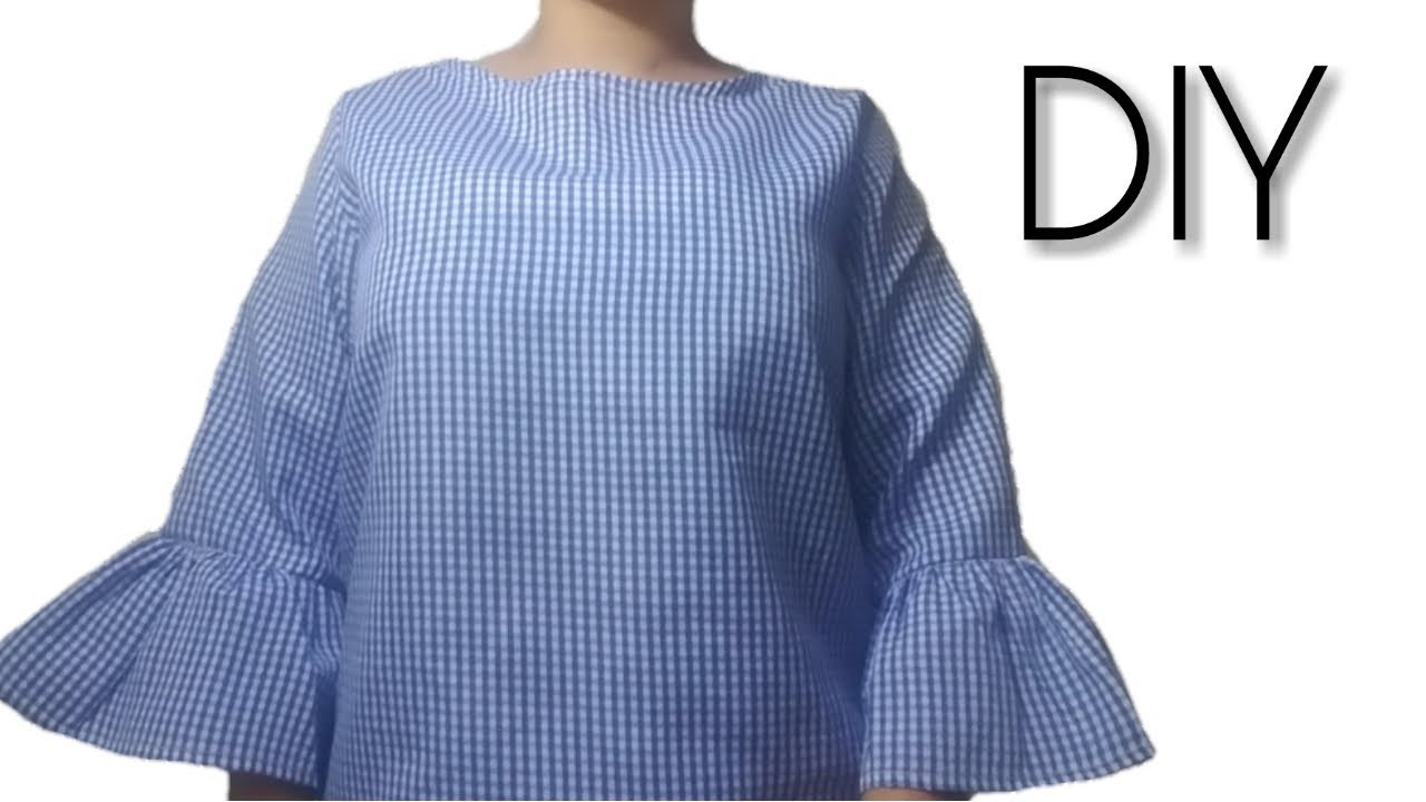 DIY Blusa básica. Ruffle blouse | Katirya Rodriguez