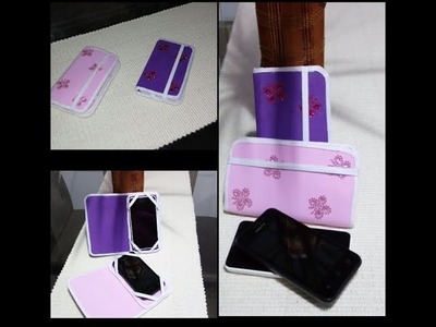 DIY Capinha de celular com papelão e eva