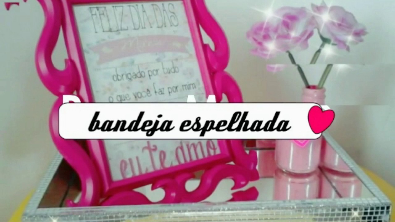Diy - Faça você mesmo bandeja espelhada -decoração