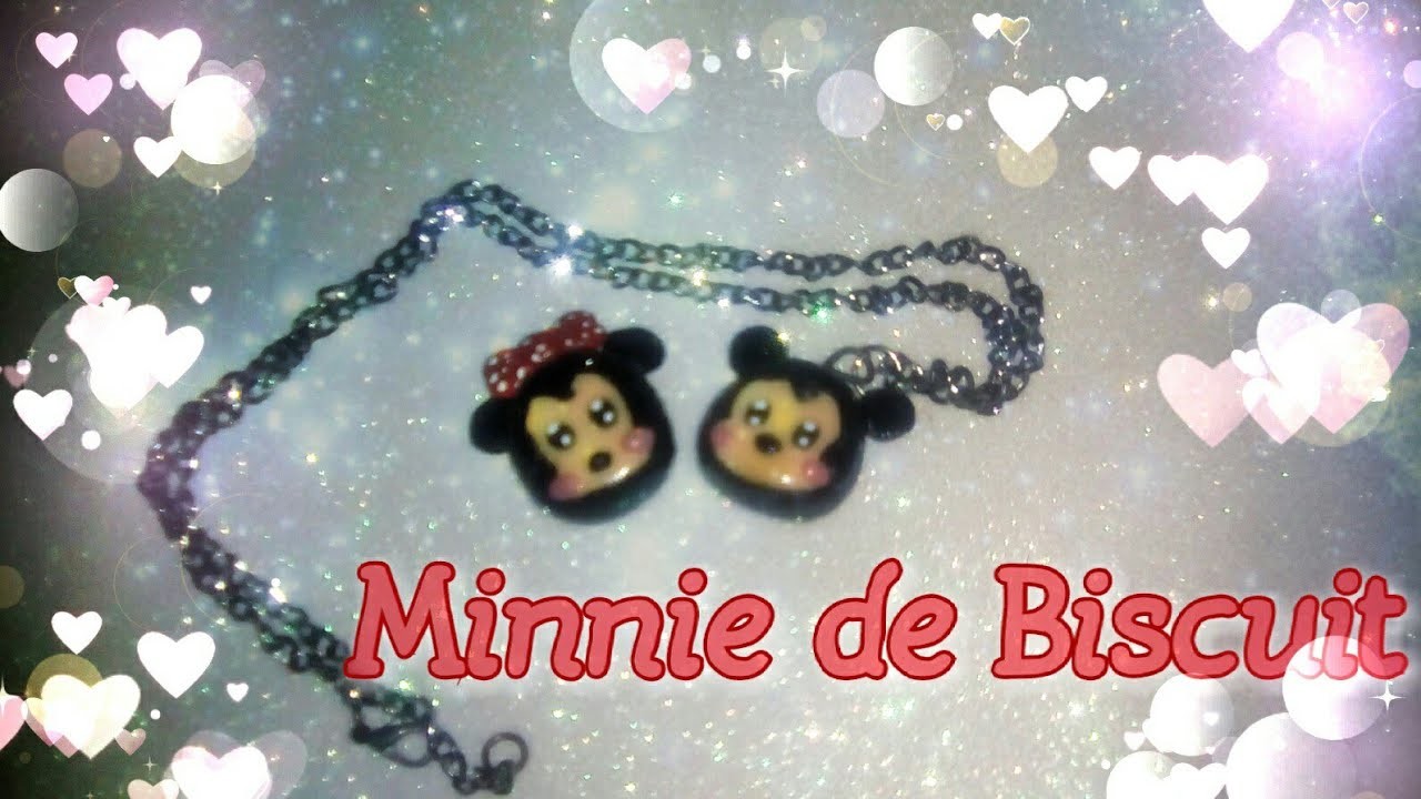 DIY - Minnie de Biscuit (pingente)