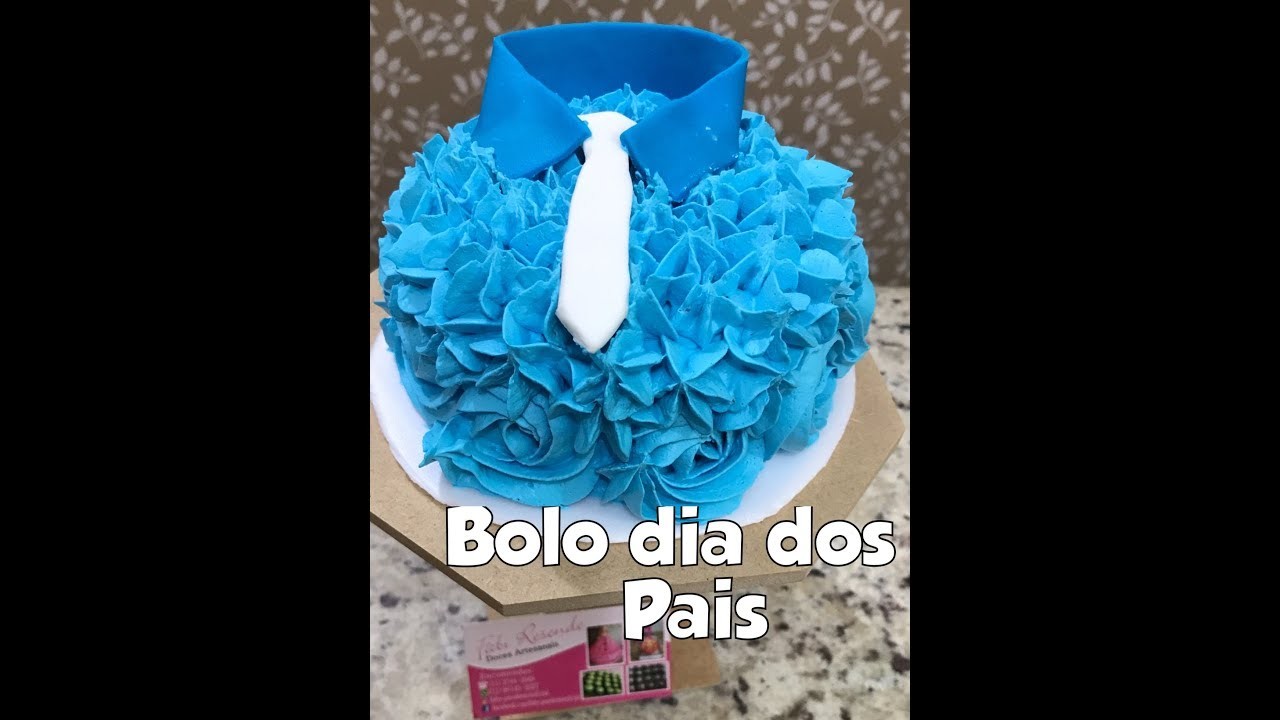 Opção de bolo para o dia dos pais decoração por Fabi Resende