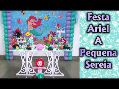 Decoração de Festa Tema Ariel A Pequena Sereia Disney - Provençal Aniversario
