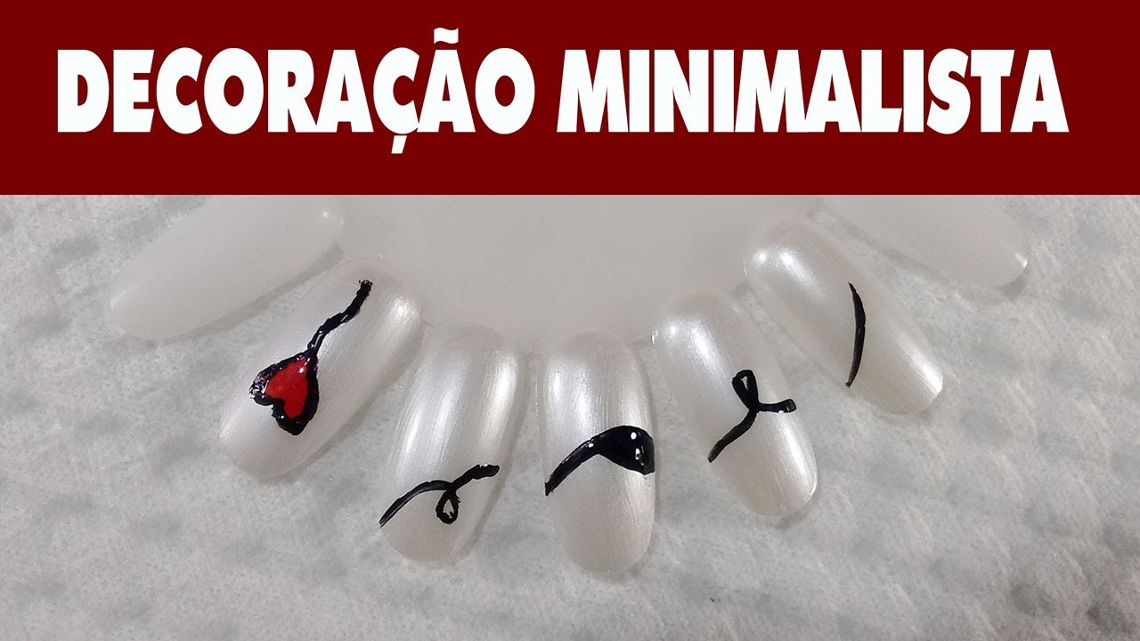 Decoração de unhas estilo Minimalista