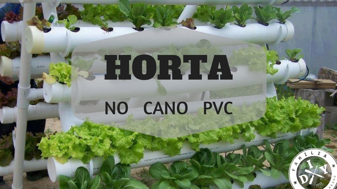 HORTA NO CANO PVC FÁCIL - ALFACE - FAMÍLIA DIY