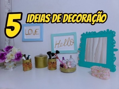 5 Ideias de decoração usando materiais recicláveis. Do lixo ao LUXO.