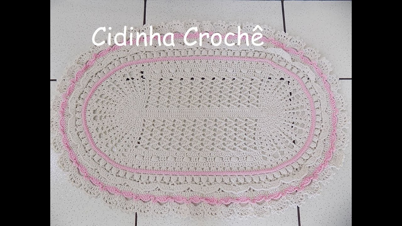 Cidinha Croche : Tapete Oval Em Croche Imperial Clássico-Passo A Passo-Parte 2.3
