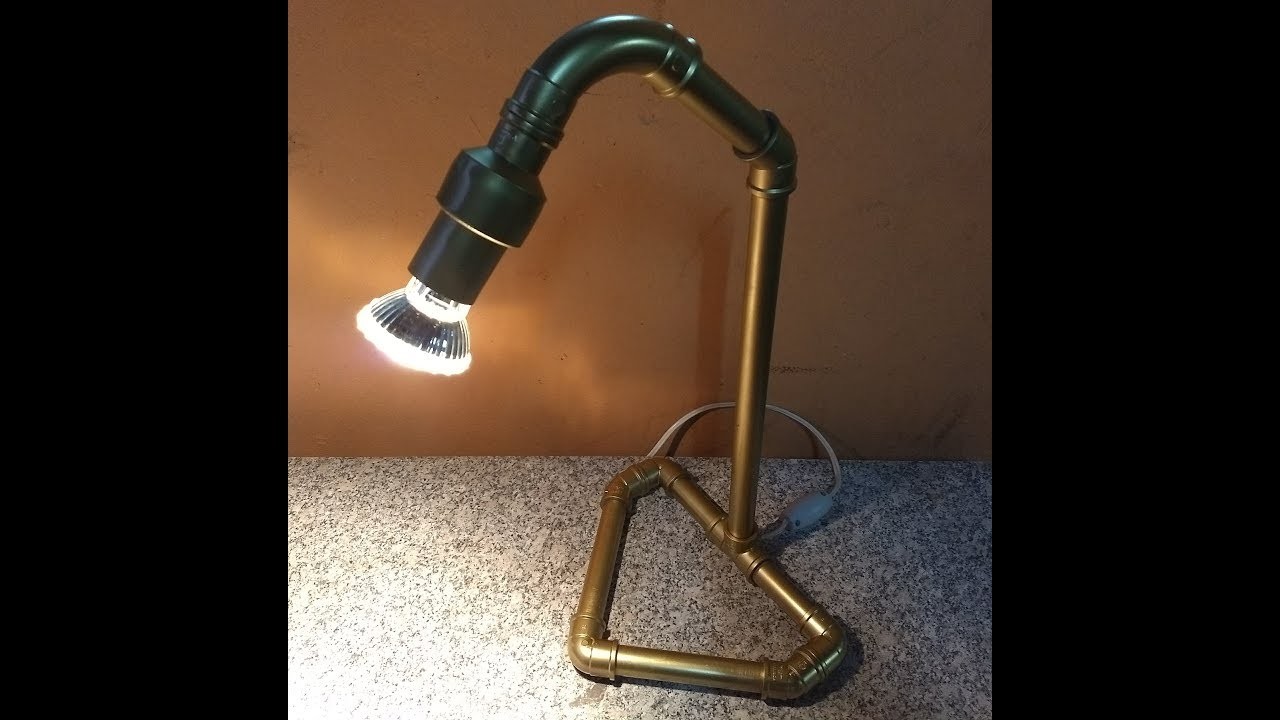 DIY Como fazer uma Luminária de Mesa