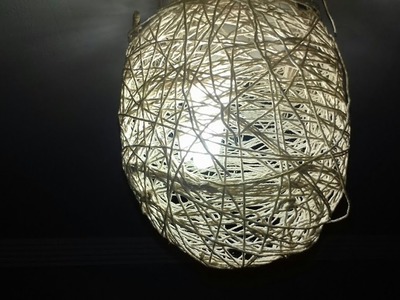 DIY:FAÇA SUA LUMINÁRIA DE BARBANTE E DECORE SUA CASA