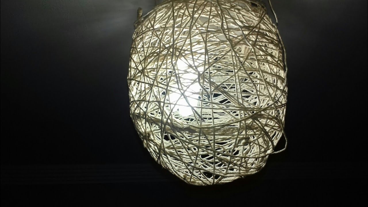 DIY:FAÇA SUA LUMINÁRIA DE BARBANTE E DECORE SUA CASA