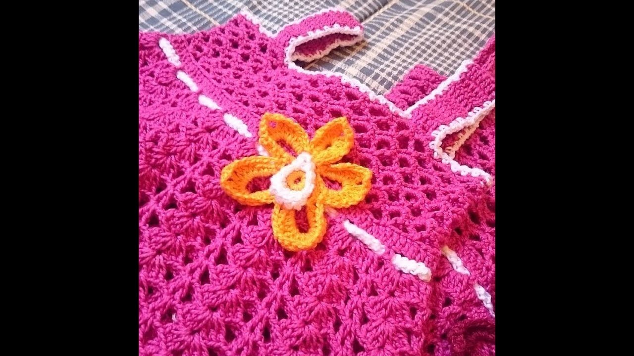 Flor em croche para aplicação