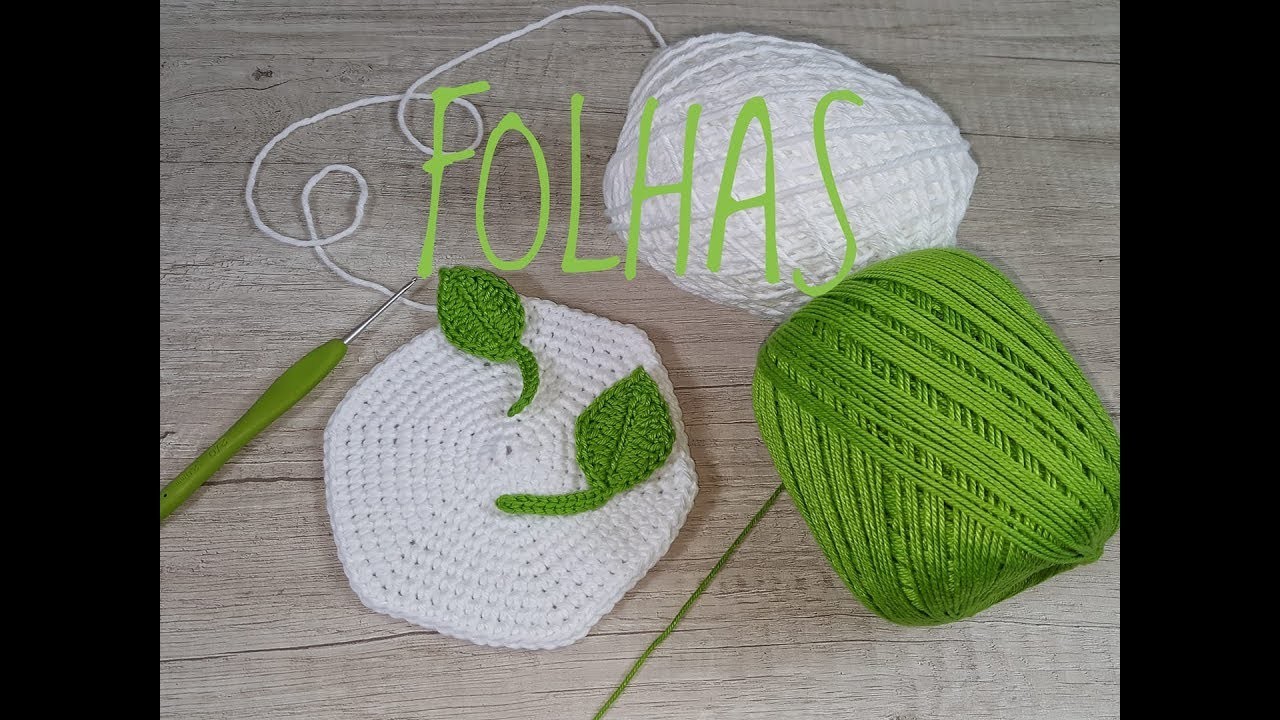 FOLHAS CROCHÊ FICUS