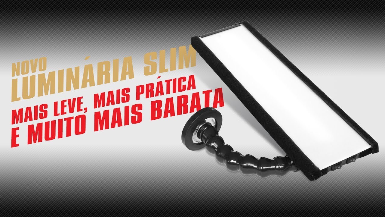 Nova luminária slim