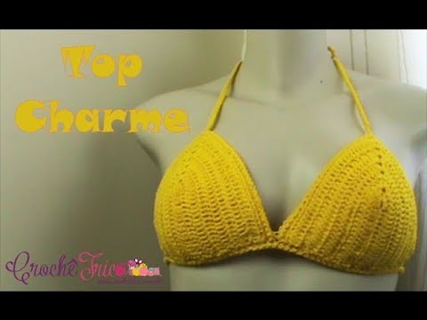 Top Charme - Versão Destras - Professora Ivy (Crochê Tricô)