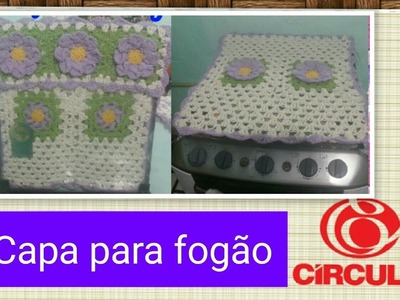 Versão destros: Capa para fogão de 4 bocas em crochê # Elisa Crochê