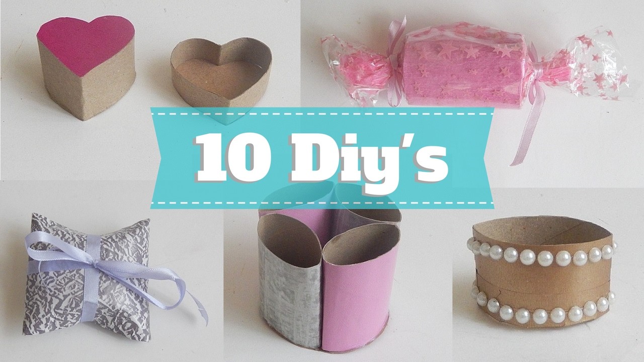 10 Diys e dicas para reutilizar rolos de papel. Lixo ao luxo #1