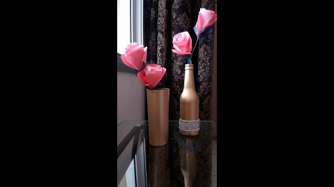 Como fazer vaso para decoração.  Reciclando