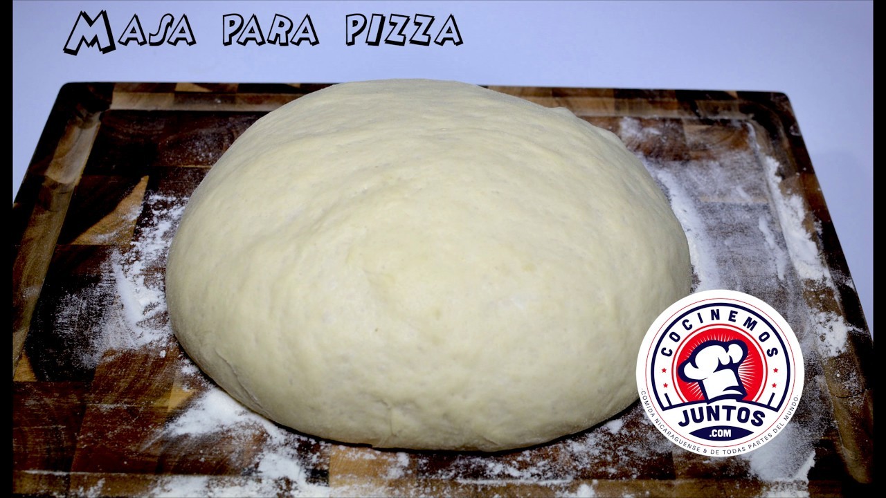 Como hacer masa para pizza - Pizza dough recipe.