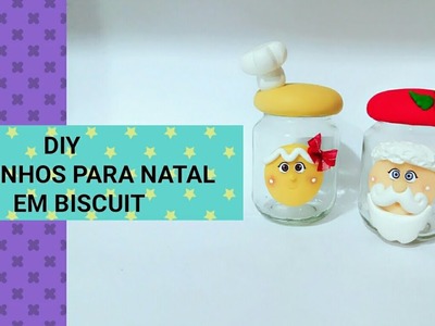 DIY- POTE DE PAPINHA DECORADO COM BISCUIT PARA NATAL