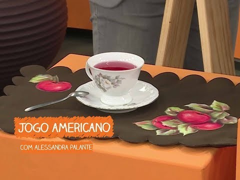 Jogo Americano Maçãs com Alessandra Palante | Vitrine do Artesanato na TV - Rede Família