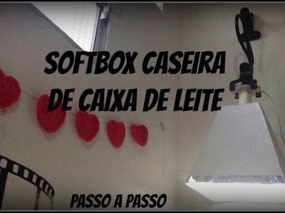 Softbox. Luminária caseira de caixa de leite - PAP