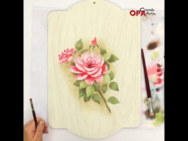 Stencil Rosas | Mayumi Takushi | Opa Criando Arte