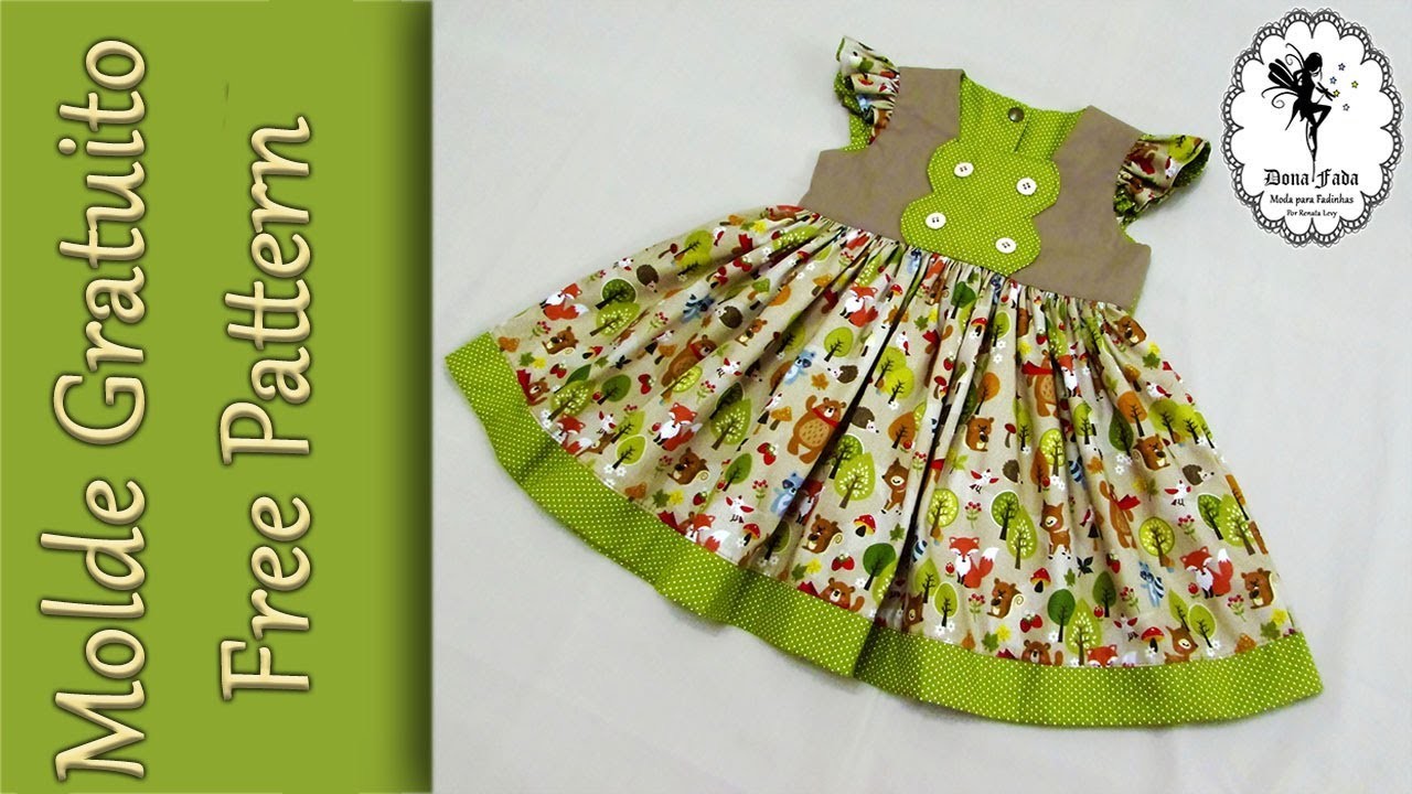 Vestido Infantil "Bichinhos da Floresta" -18.24 meses