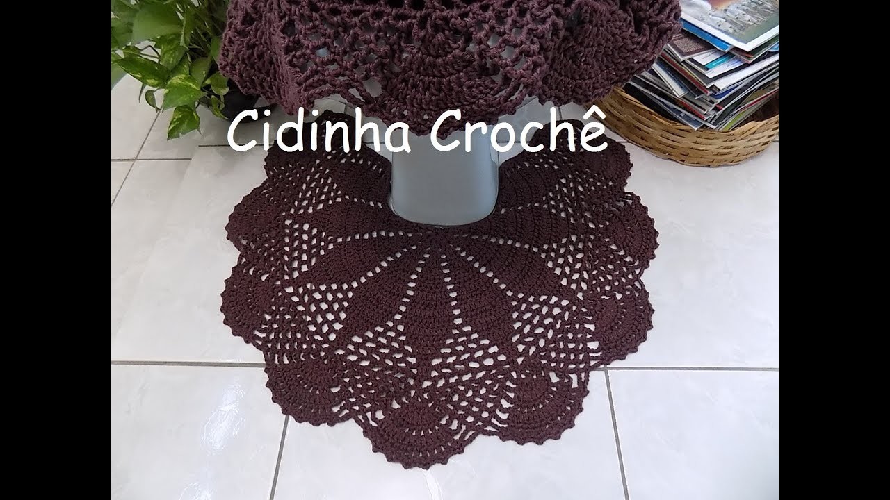 Cidinha Croche : Jogo De  Banheiro Em Croche Simples E Lindo-Pé Do Vaso-Tutorial Completo