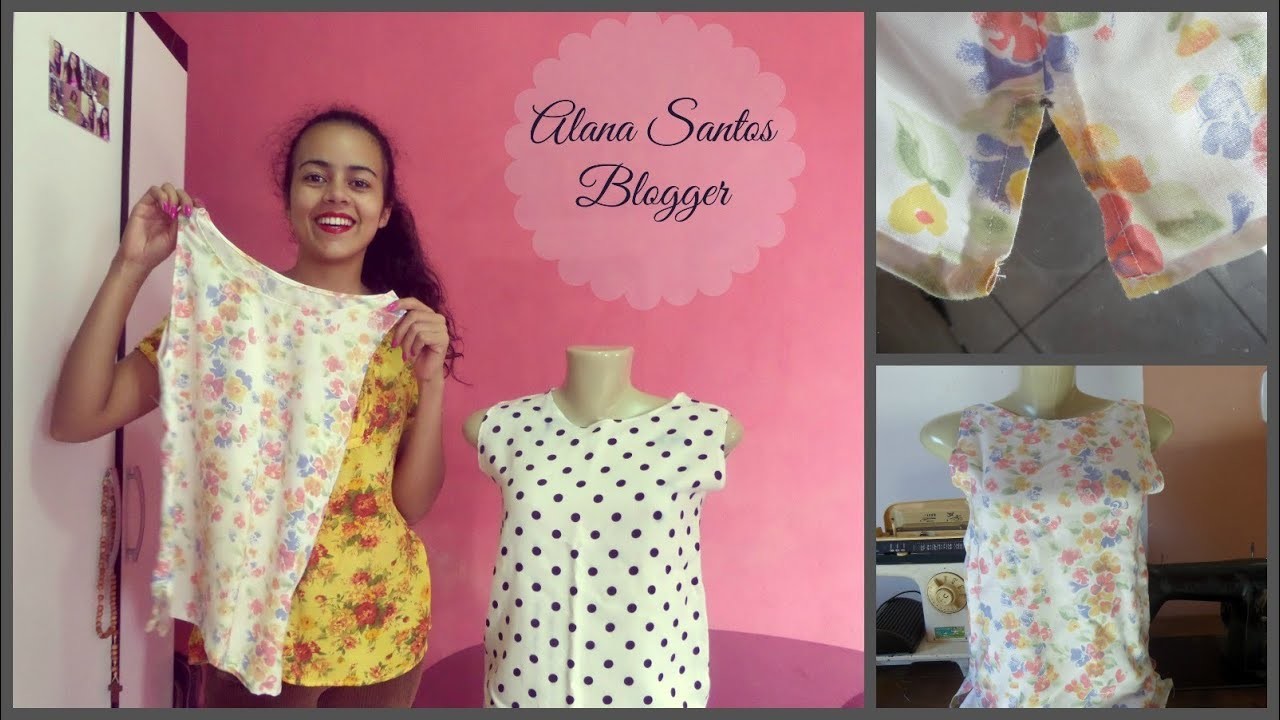 Como fazer abertura lateral na barra de blusas, calças ou vestidos Alana Santos Blogger