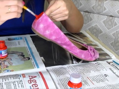 Como restaurar uma sapatilha por Priscila Souza