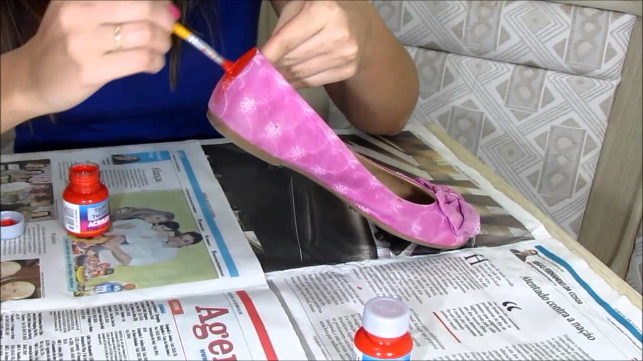 Como restaurar uma sapatilha por Priscila Souza