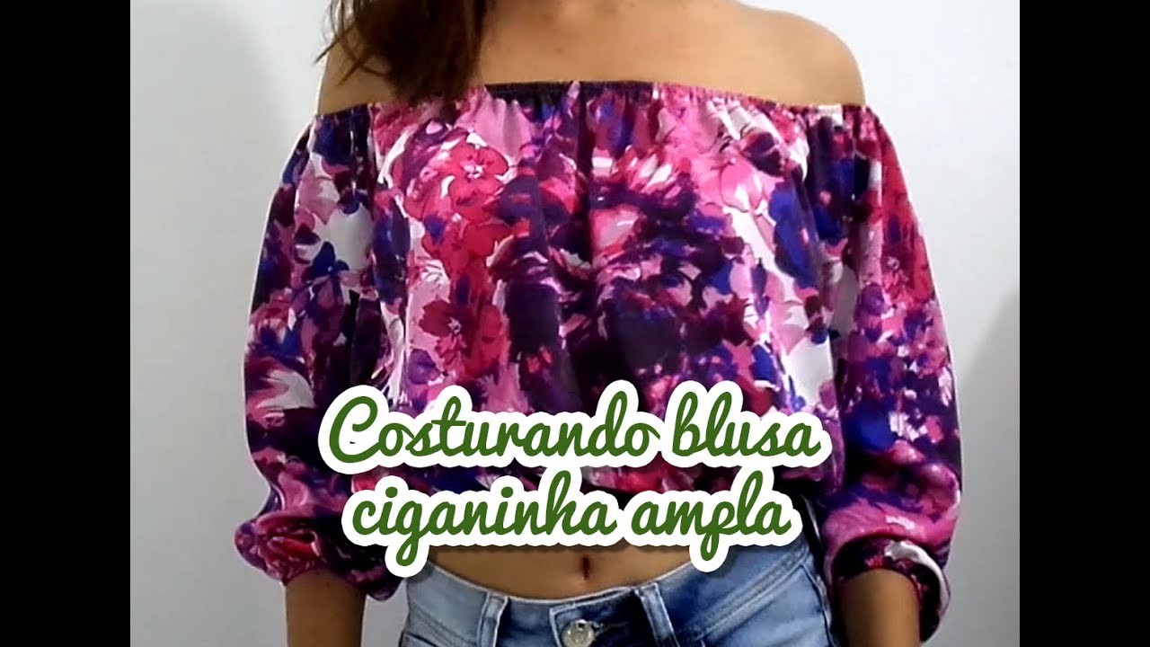 Costura Blusa Ciganinha Ampla