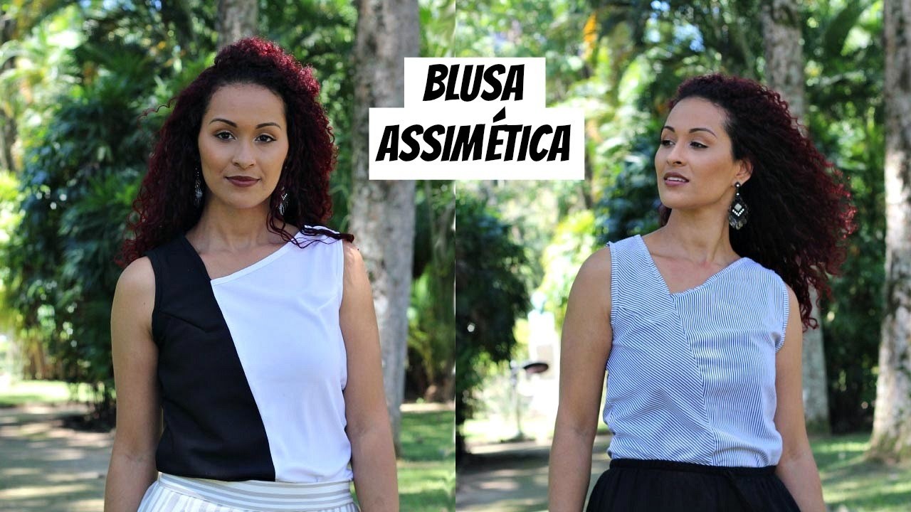 DIY BLUSA ASSIMÉTRICA FÁCIL| DAYSE COSTA