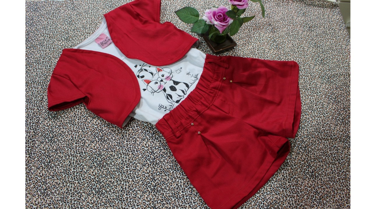 MODELAGEM DE SHORT FEMININO INFANTIL