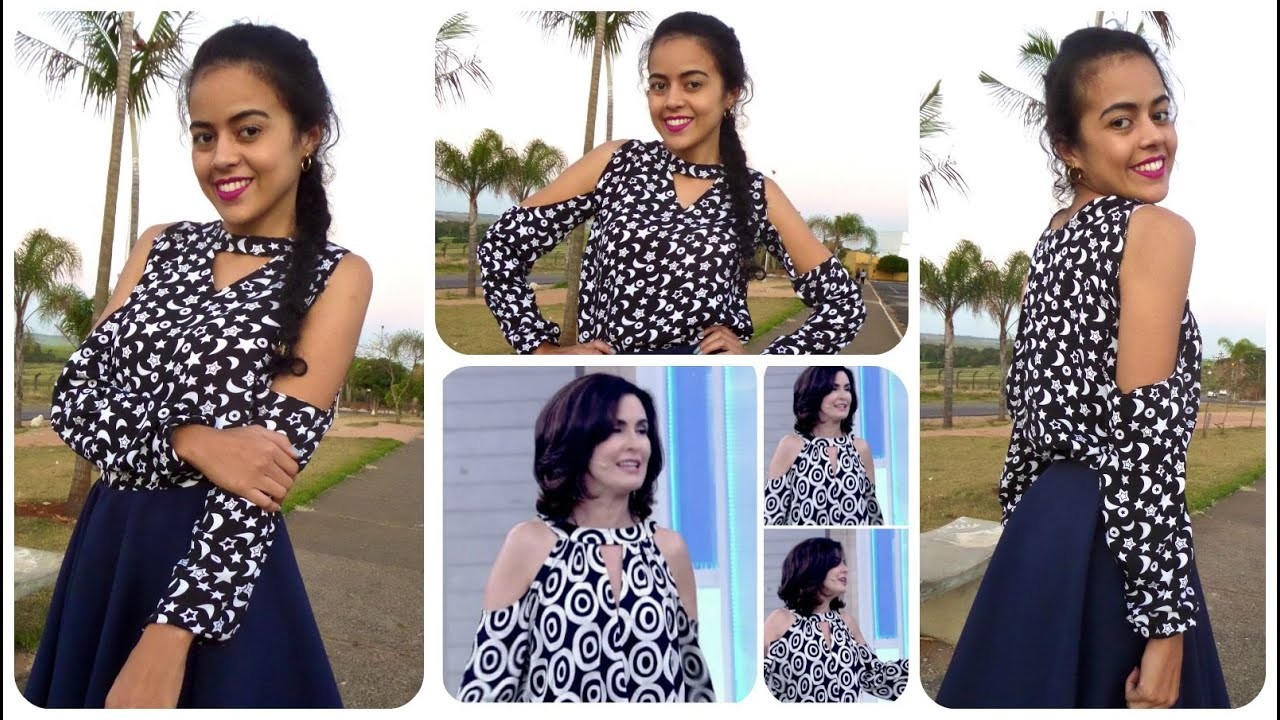 #Veda9 Costurando parte FINAL Blusa Fátima Bernardes Alana Santos Blogger
