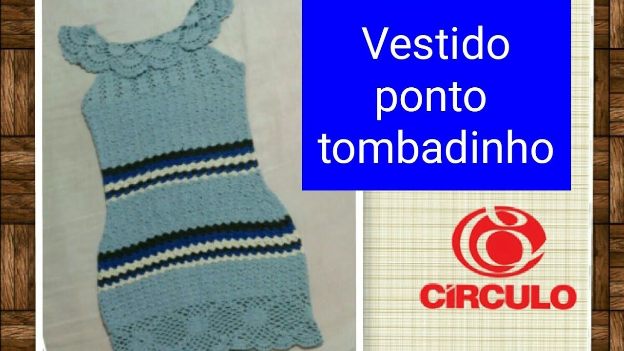 Versão destros: Vestido ponto tombadinho em Crochê Tam. M # Elisa Crochê